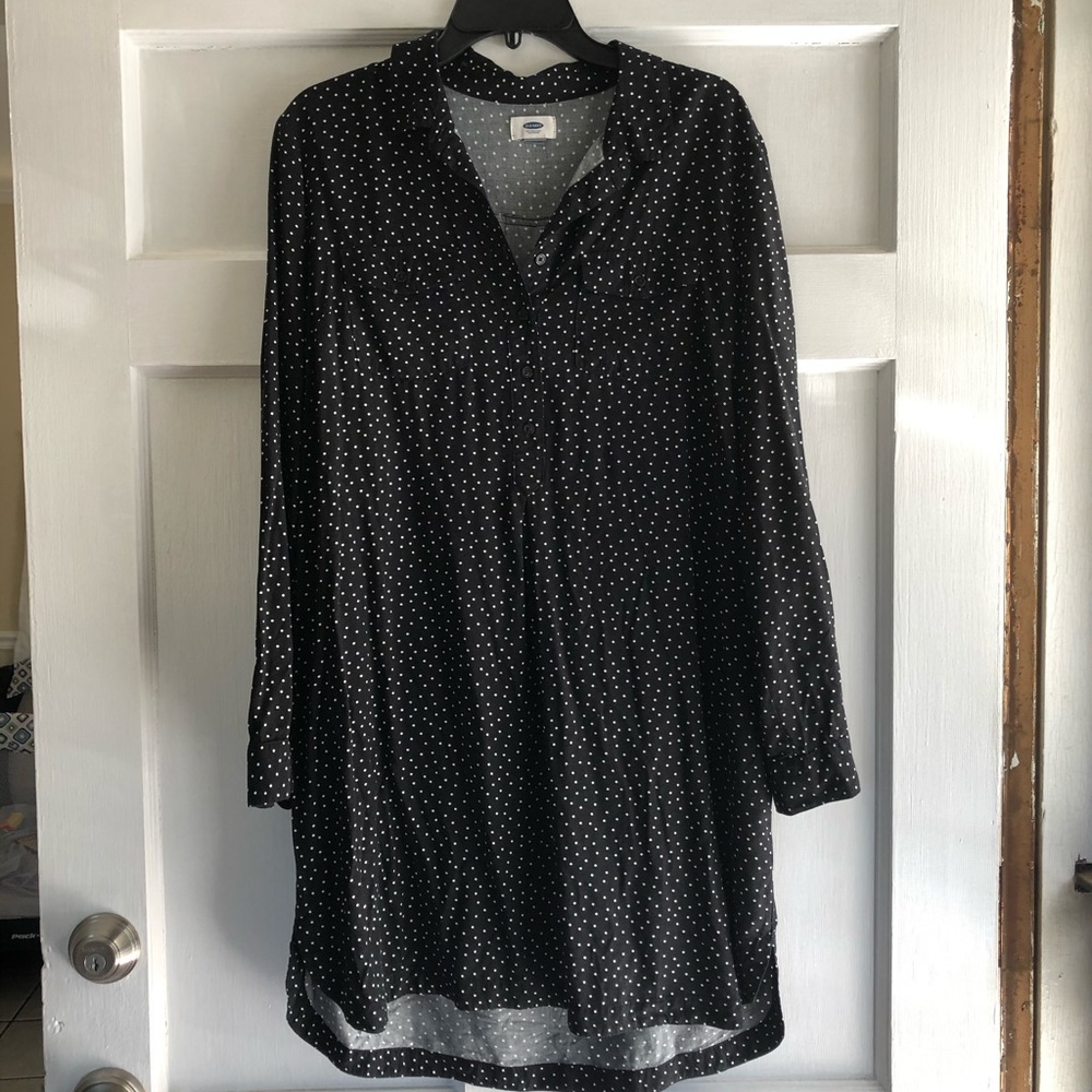Polka dot tunic dress